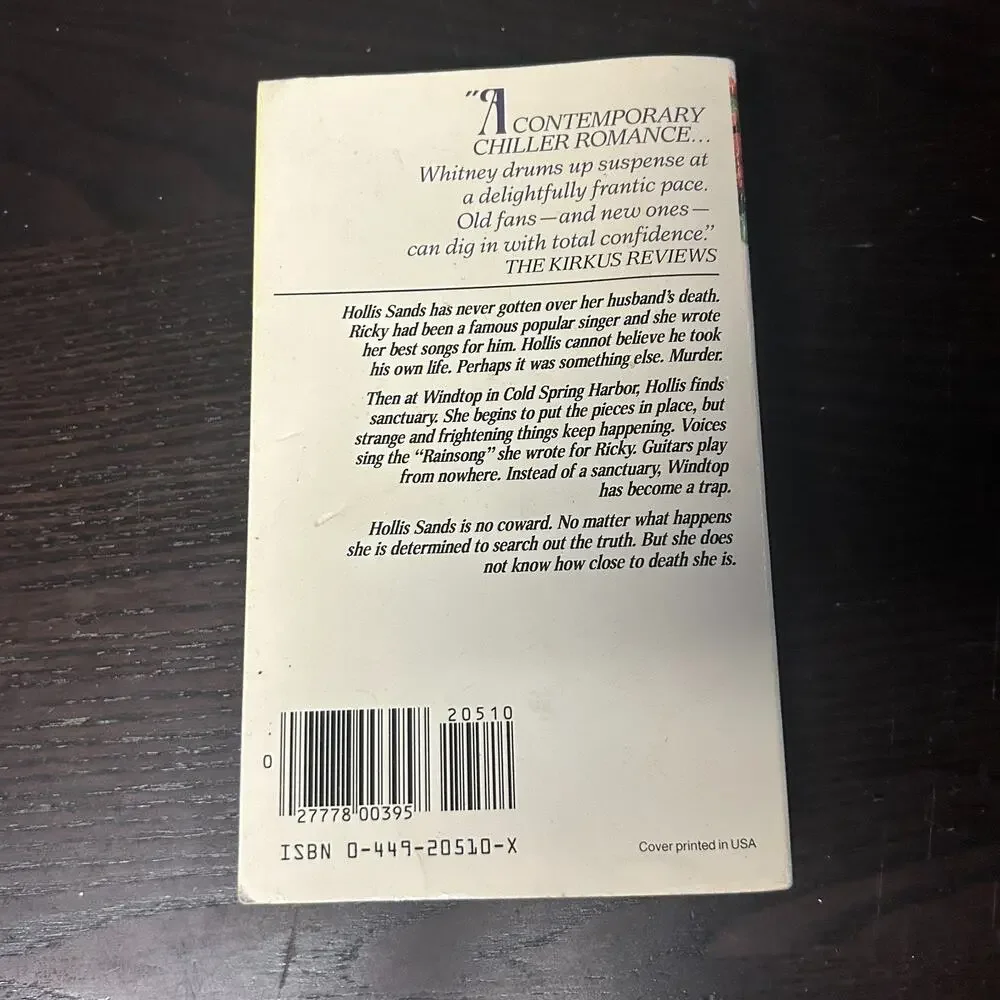 Rainsong by Phyllis A. Whitney (1984, Trade Paperback)